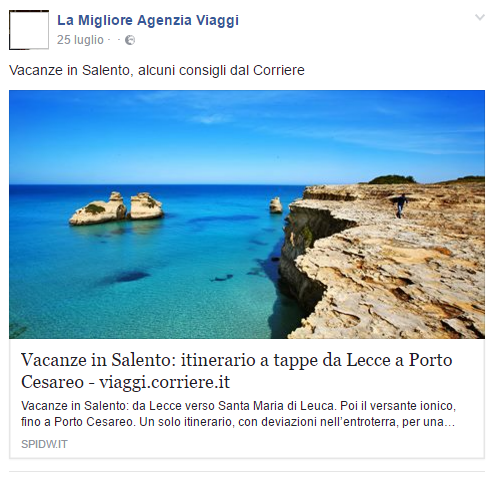 social post agenzie viaggio